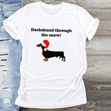 Load image into Gallery viewer, Fashion Women T-Shirt  Warm Wishes New Year Merry Tee Shirt Christmas Tumblr Graphic T Shirt Female Tees Camisa Print T-shirts