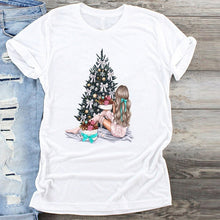 Load image into Gallery viewer, Fashion Women T-Shirt  Warm Wishes New Year Merry Tee Shirt Christmas Tumblr Graphic T Shirt Female Tees Camisa Print T-shirts