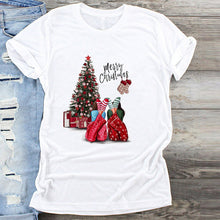 Load image into Gallery viewer, Fashion Women T-Shirt  Warm Wishes New Year Merry Tee Shirt Christmas Tumblr Graphic T Shirt Female Tees Camisa Print T-shirts